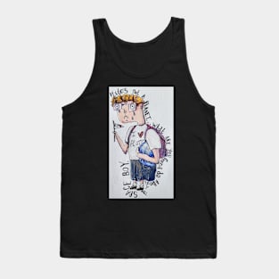 Sad Space Boy Tank Top